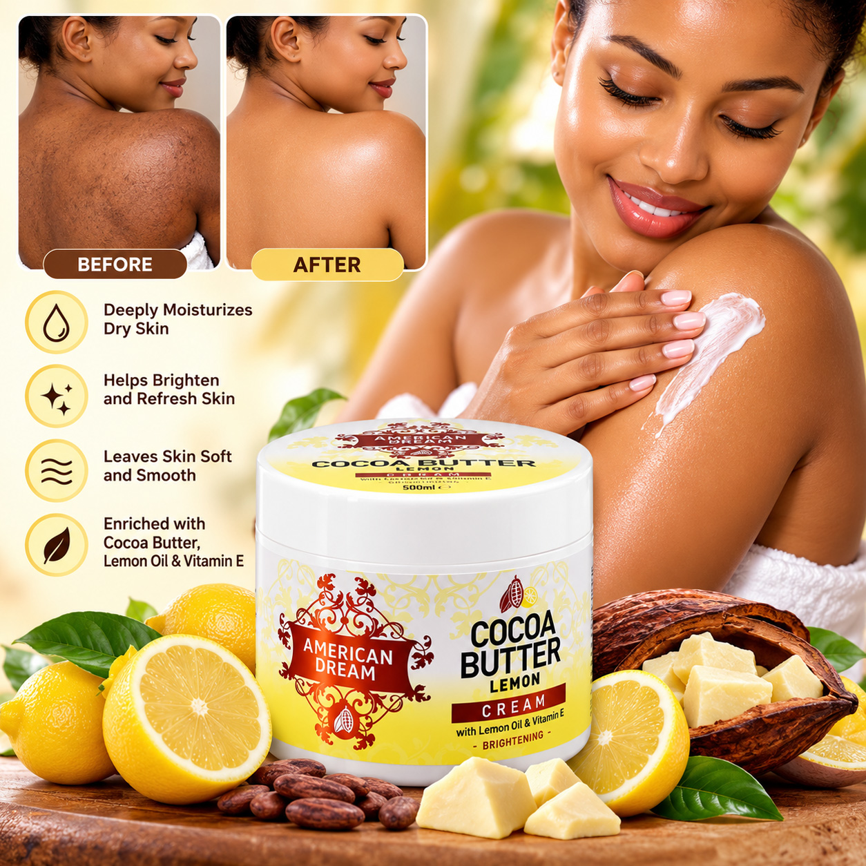 AMERICAN DREAM COCOA BUTTER LEMON CLEAM